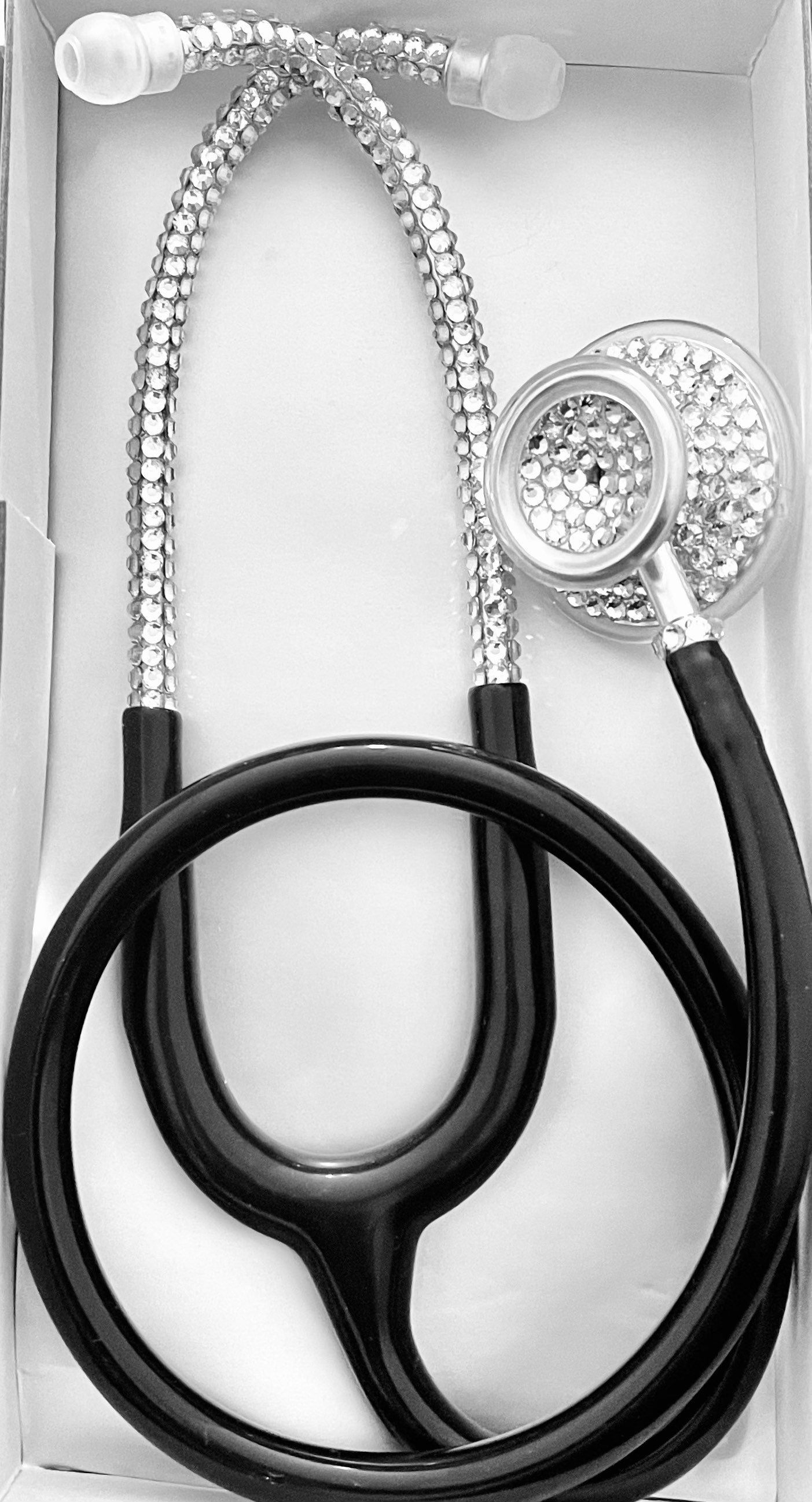 MDF Acoustica Bling Stethoscope – Clear Rhinestones