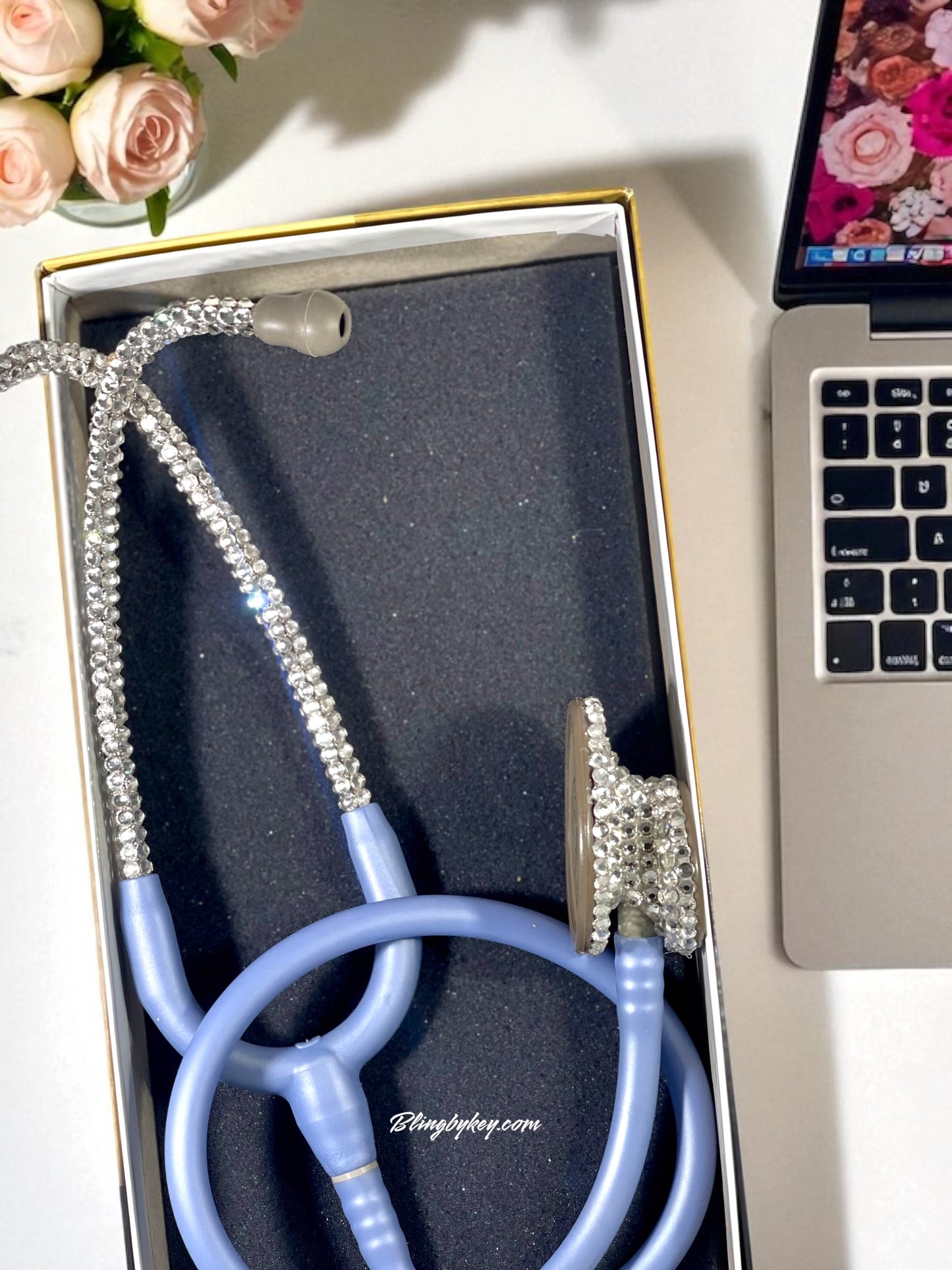 3M Littmann Lightweight II SE Bling Stethoscope – Clear Rhinestones