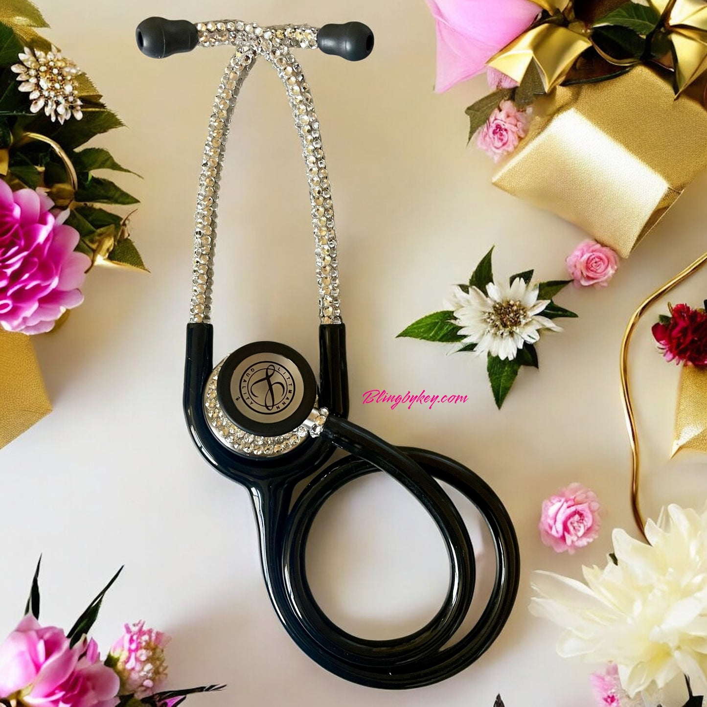 3M Littmann Classic III Bling Stethoscope – Clear Rhinestones