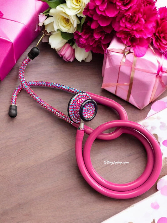 Prestige Medical Bling Stethoscope –  Cotton Candy AB Rhinestones