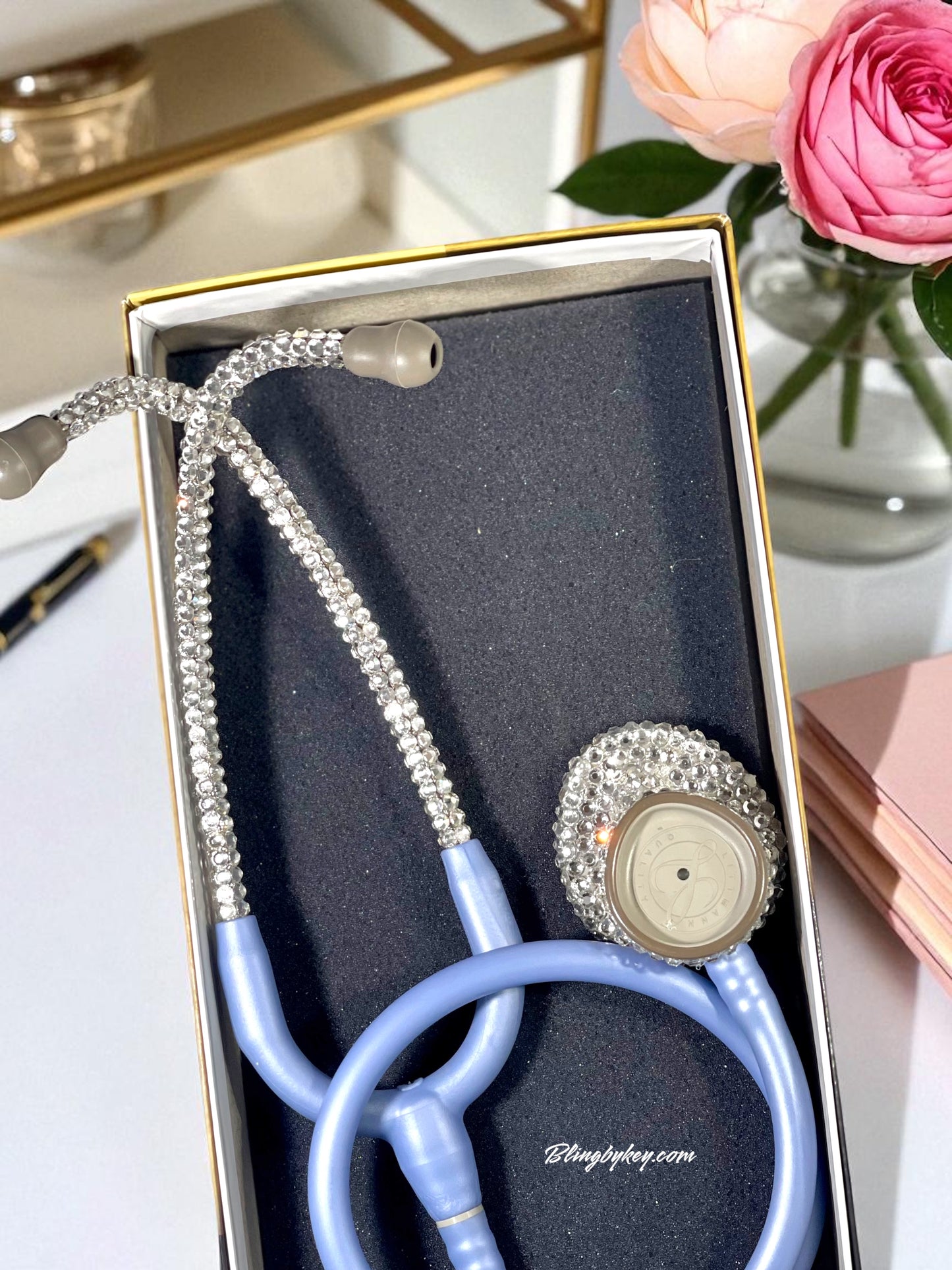 3M Littmann Lightweight II SE Bling Stethoscope – Clear Rhinestones
