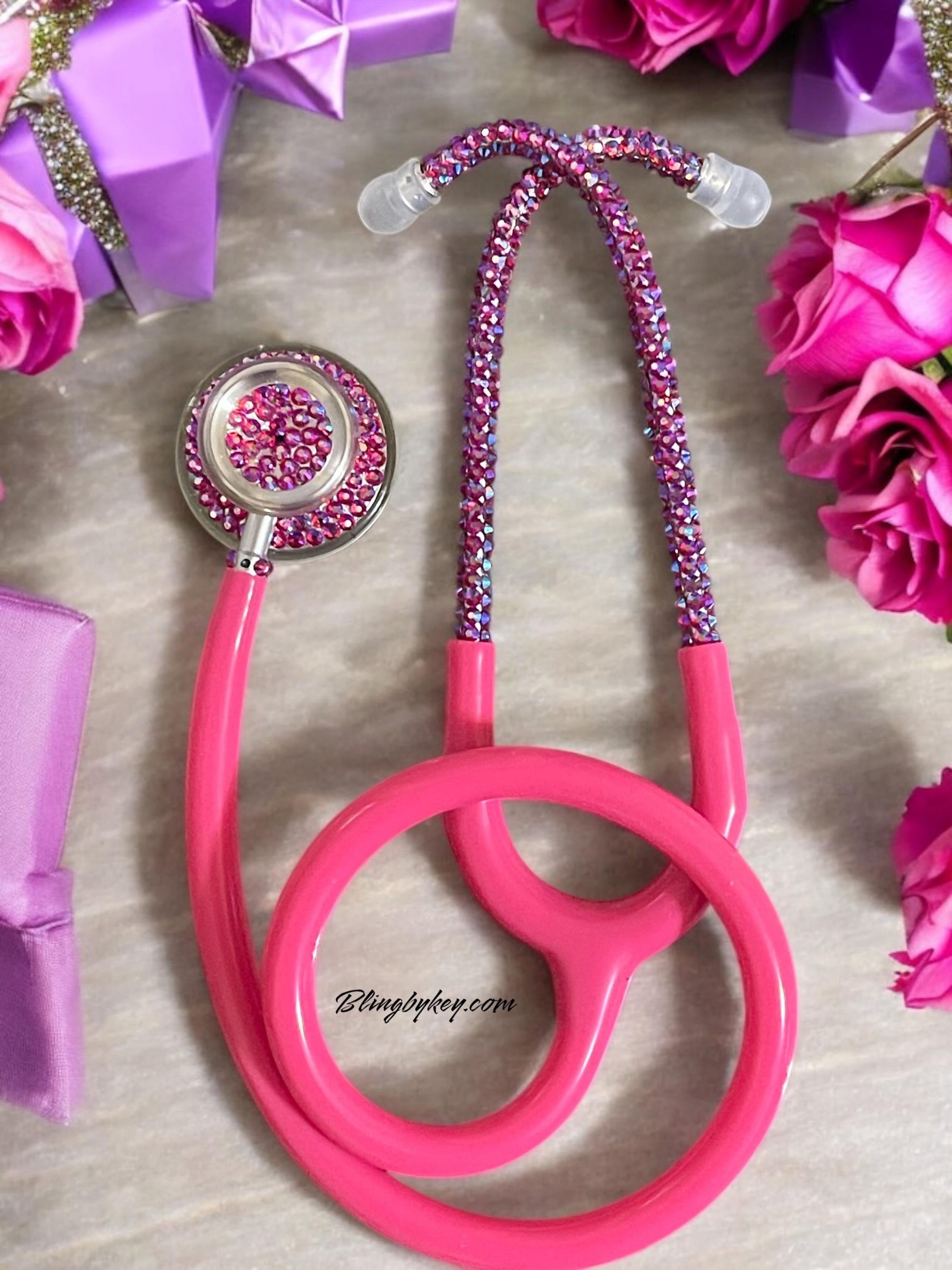 MDF Acoustica Bling Stethoscope – Cotton Candy AB Rhinestones