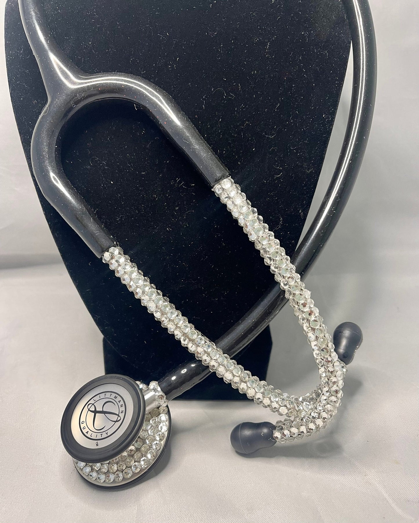 Be Fierce | Bling Stethoscope | Clear Rhinestone | Unique | Stethoscope Case | Bedazzle | Glamorous | Handmade Gift - Office & School Supplies - Bling Stethoscopes - BlingbyKey
