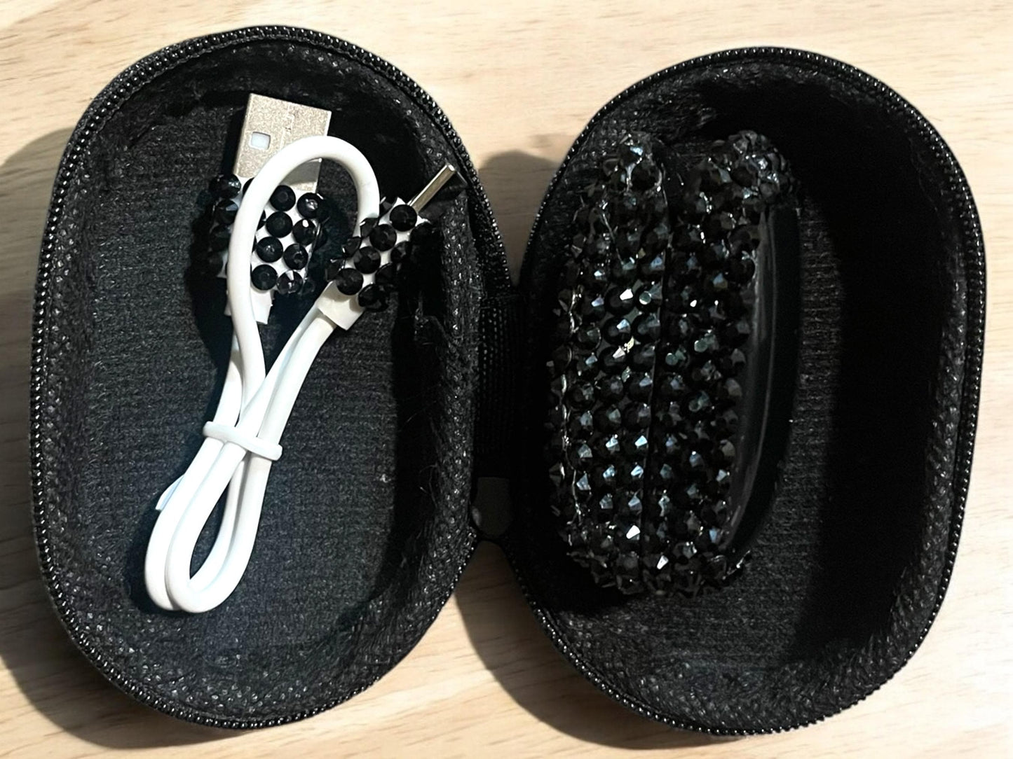 Bling Pulse Oximeter Handcrafted with Rhinestones, Heart Rate Monitor for Nurses, Healthcare & Respiratory Therapy Gift