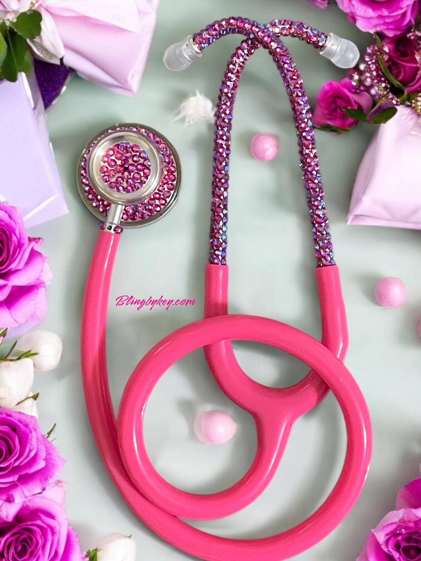 MDF Acoustica Bling Stethoscope – Cotton Candy AB Rhinestones