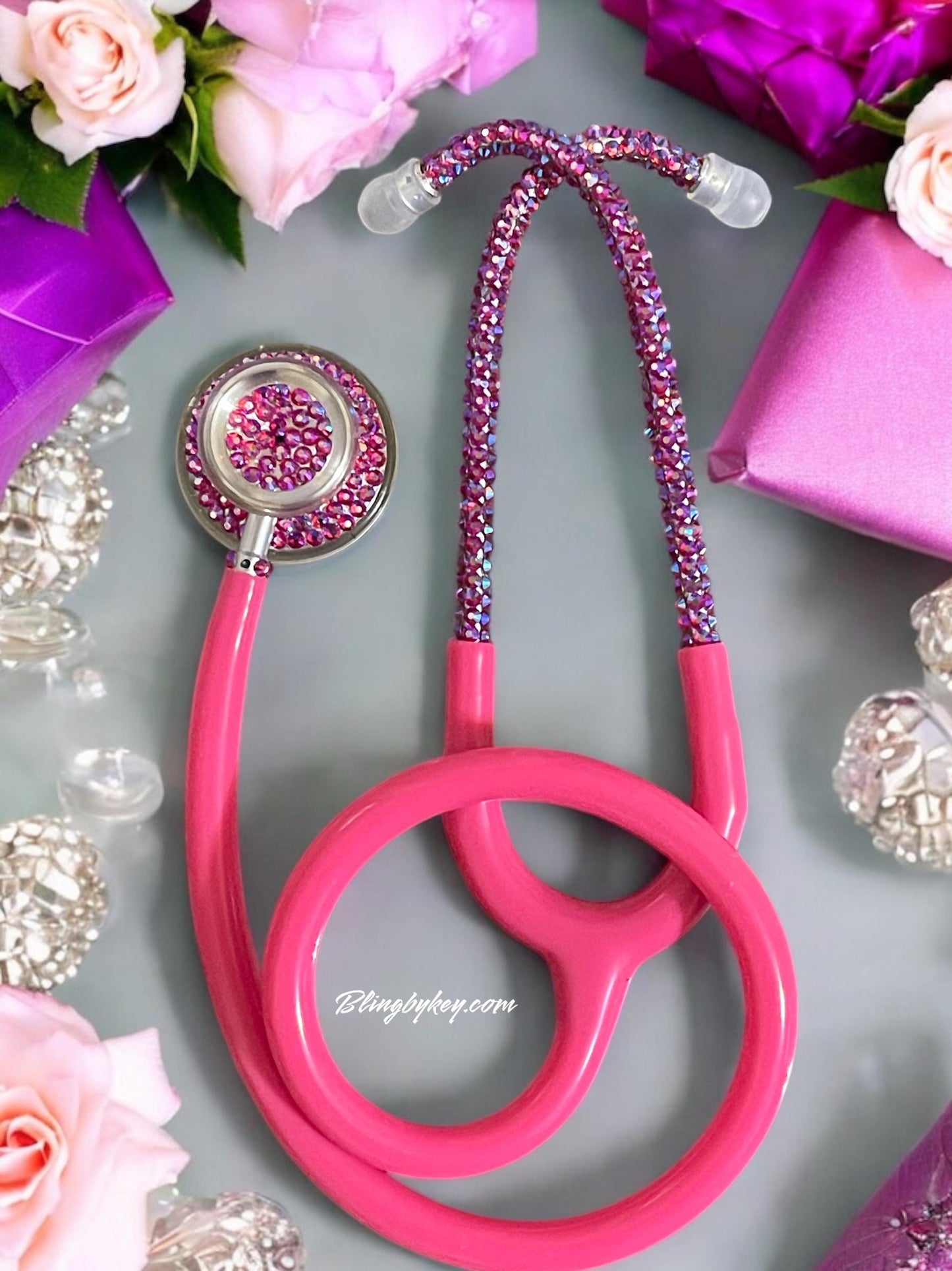 MDF Acoustica Bling Stethoscope – Cotton Candy AB Rhinestones