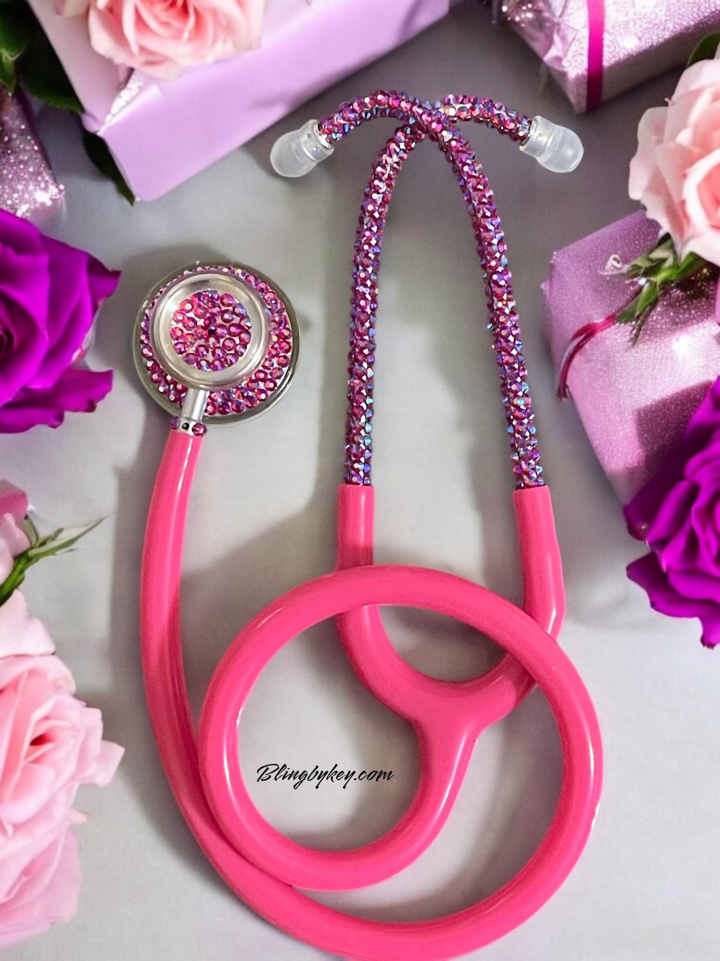 MDF Acoustica Bling Stethoscope – Cotton Candy AB Rhinestones