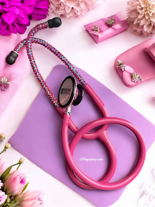 Prestige Medical Bling Stethoscope –  Cotton Candy AB Rhinestones