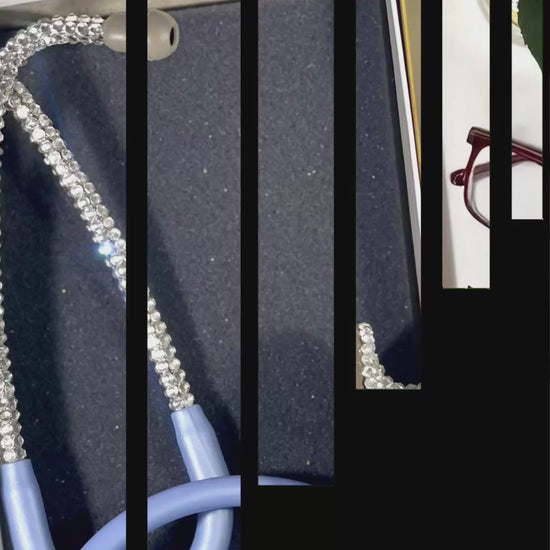 3M Littmann Bling Stethoscope, Ceil Blue with Clear Rhinestones video