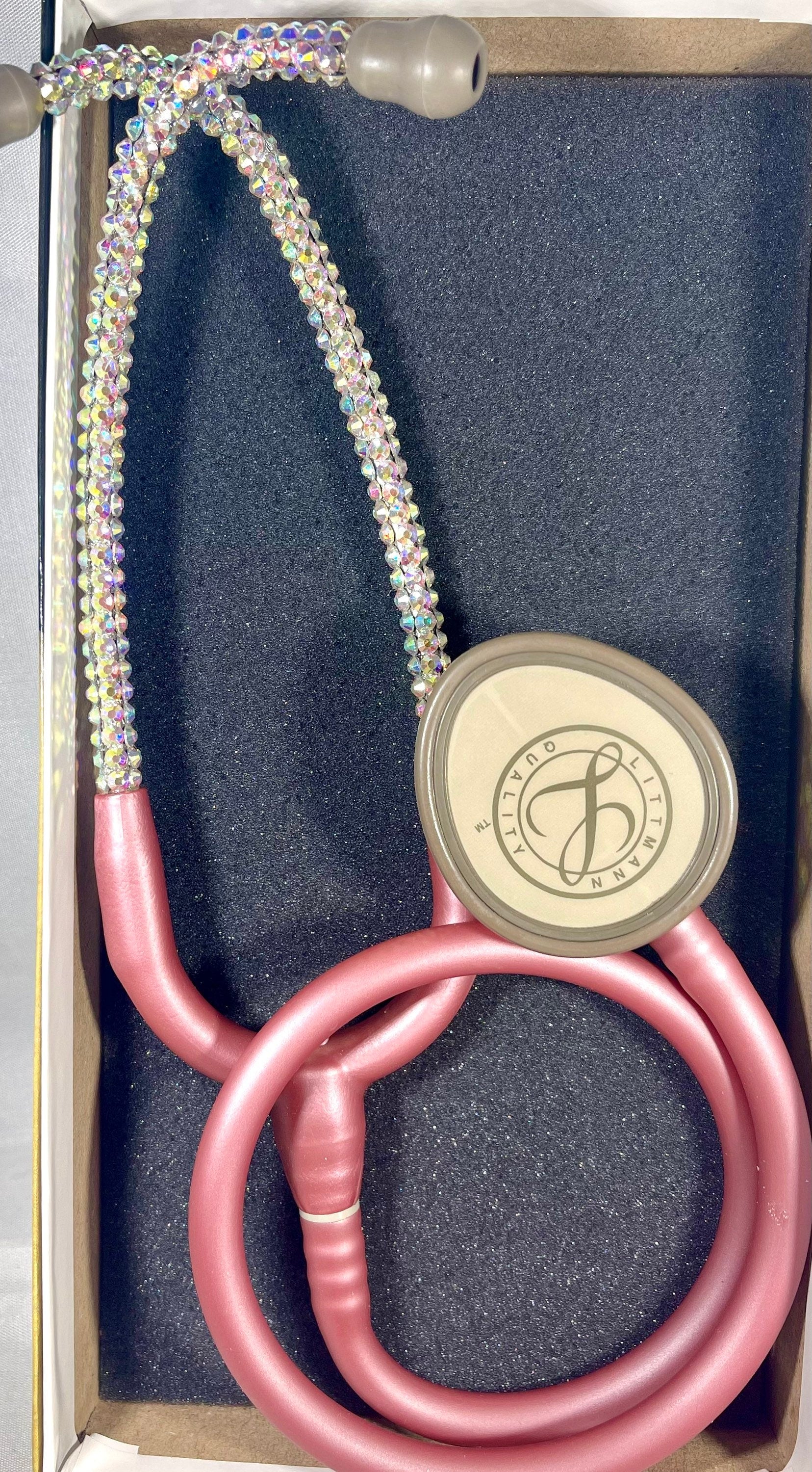 I AM Self Love | Bling Stethoscope | Iridescent Rhinestone | Custom Bedazzle | Stethoscope Case | Unique | Handmade Gift - Office & School Supplies - Bling Stethoscopes - BlingbyKey